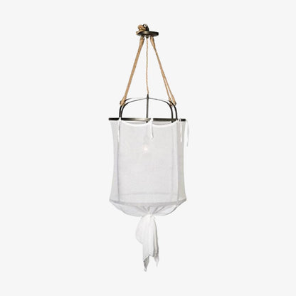 Boho Provence Leinen Pendelleuchte