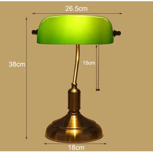 Lámpara de mesa de vidrio europea