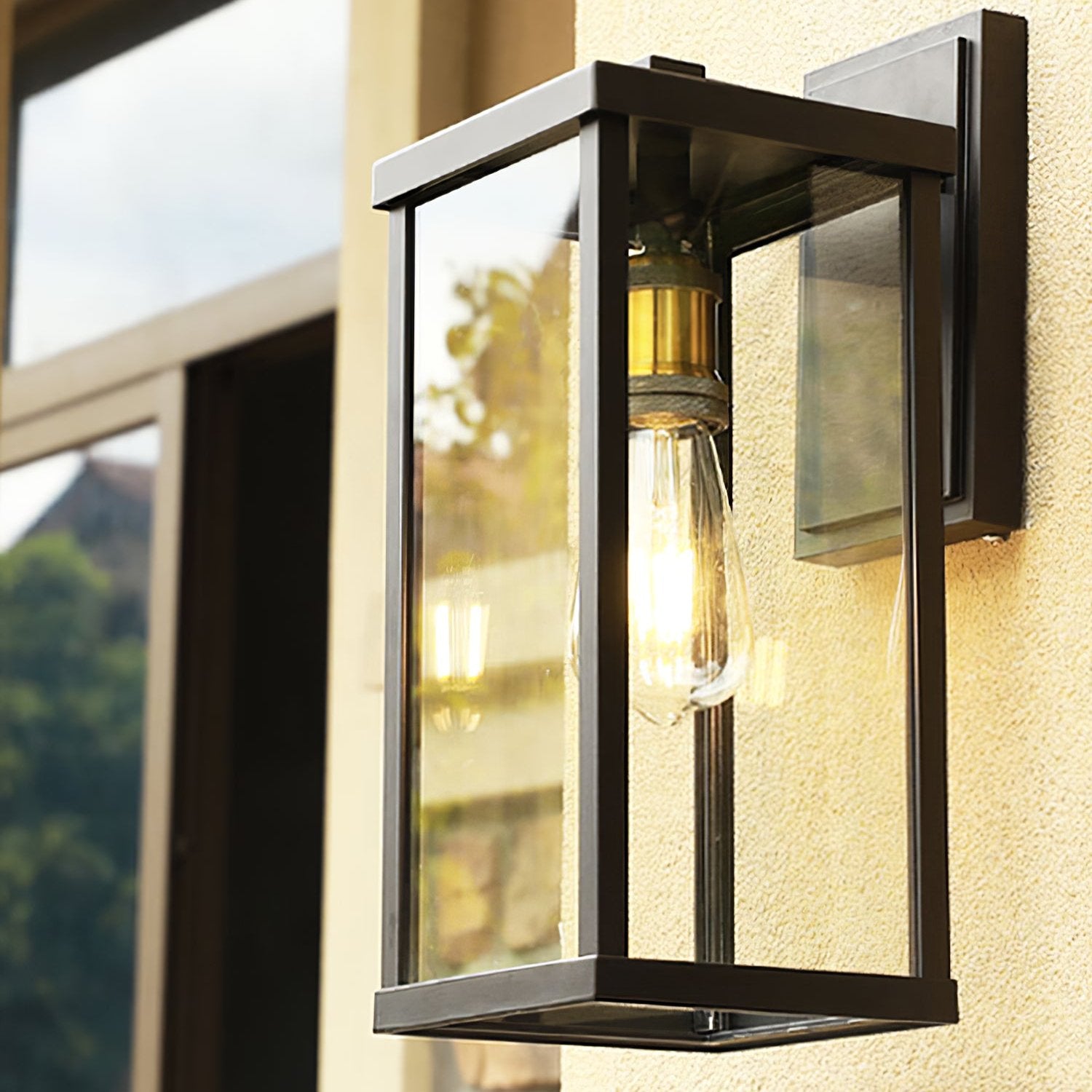 Retro Radenko Glass Outdoor Wall Light