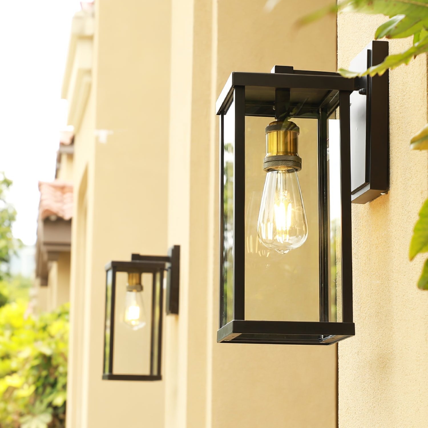 Retro Radenko Glass Outdoor Wall Light