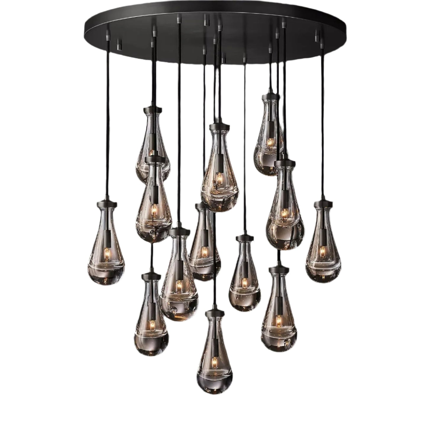 Celara Raindrop Linear Glass Chandelier