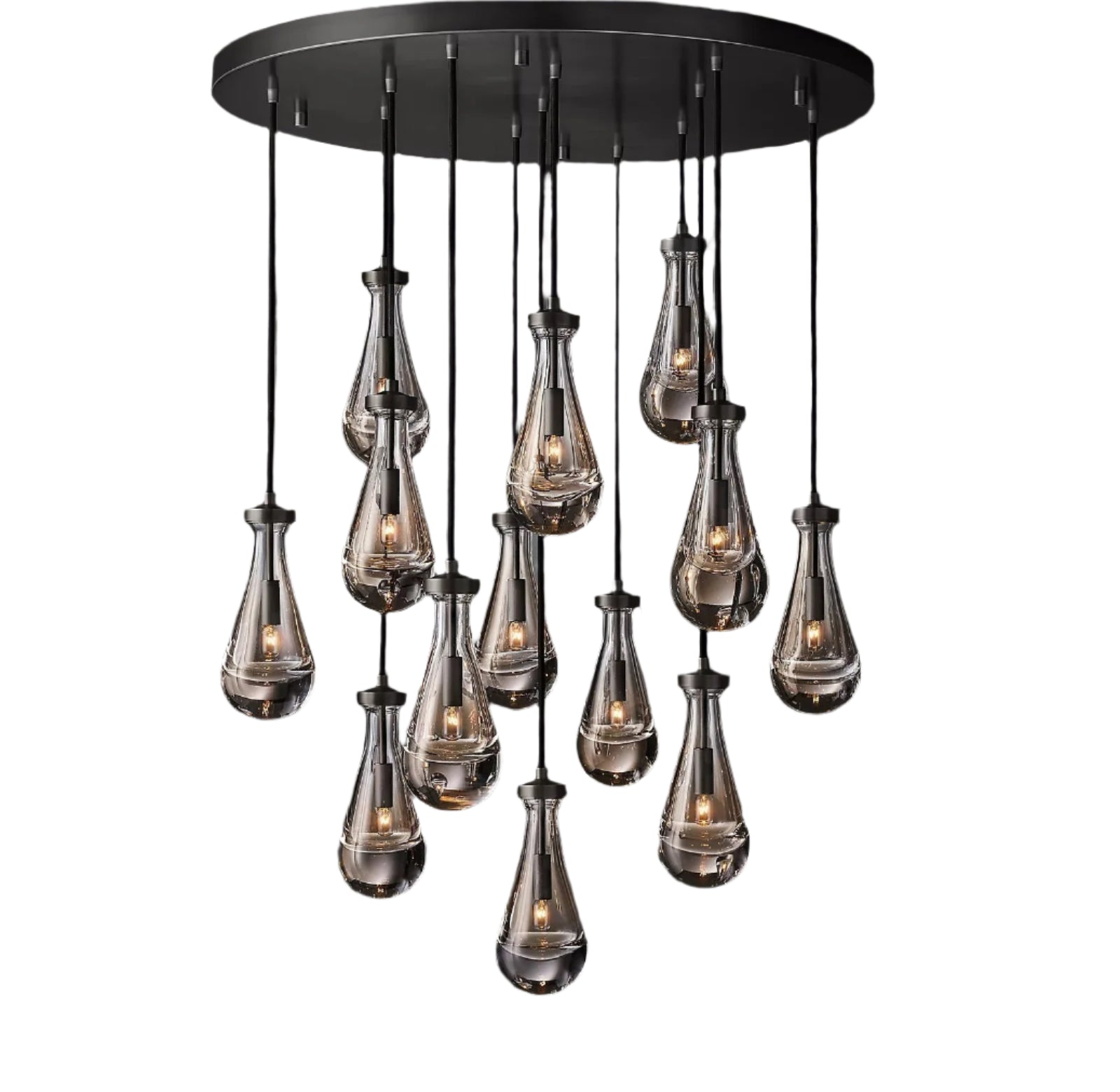 Celara Raindrop Linear Glass Chandelier