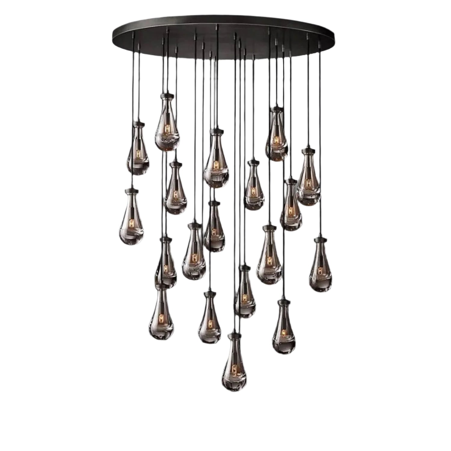 Celara Raindrop Linear Glass Chandelier