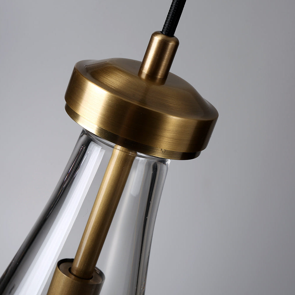 Celara Raindrop Linear Glass Chandelier