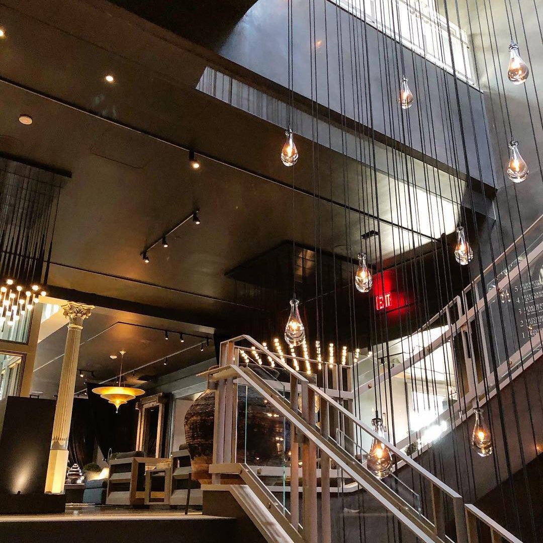 Celara Raindrop Linear Glass Chandelier