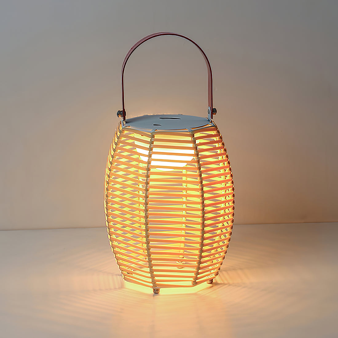 Retro Kreative Rattan Drahtlose Außen Tischlampe