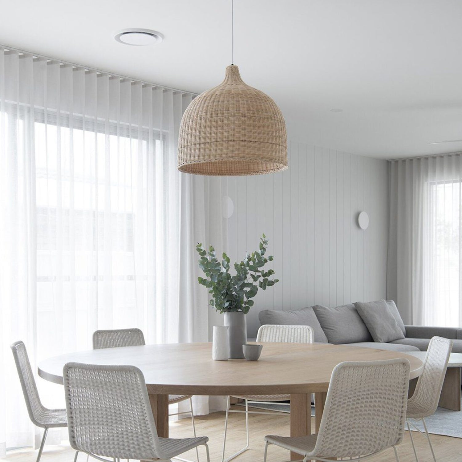 Nordic Rustic Rattan Pendant Light