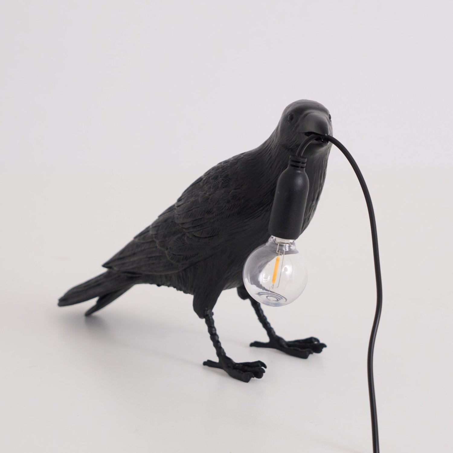 The Watchful Raven Resin Table Lamp