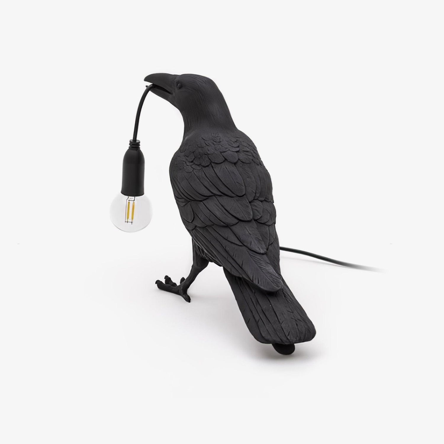 The Watchful Raven Resin Table Lamp
