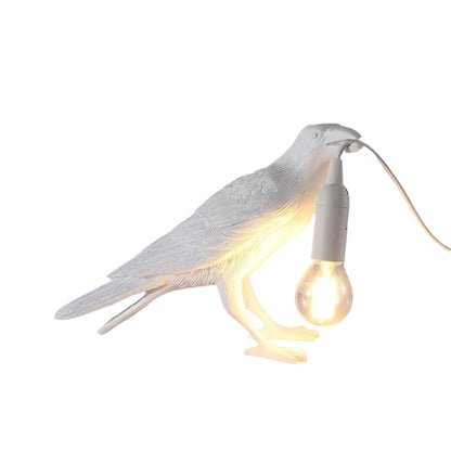 The Watchful Raven Resin Table Lamp