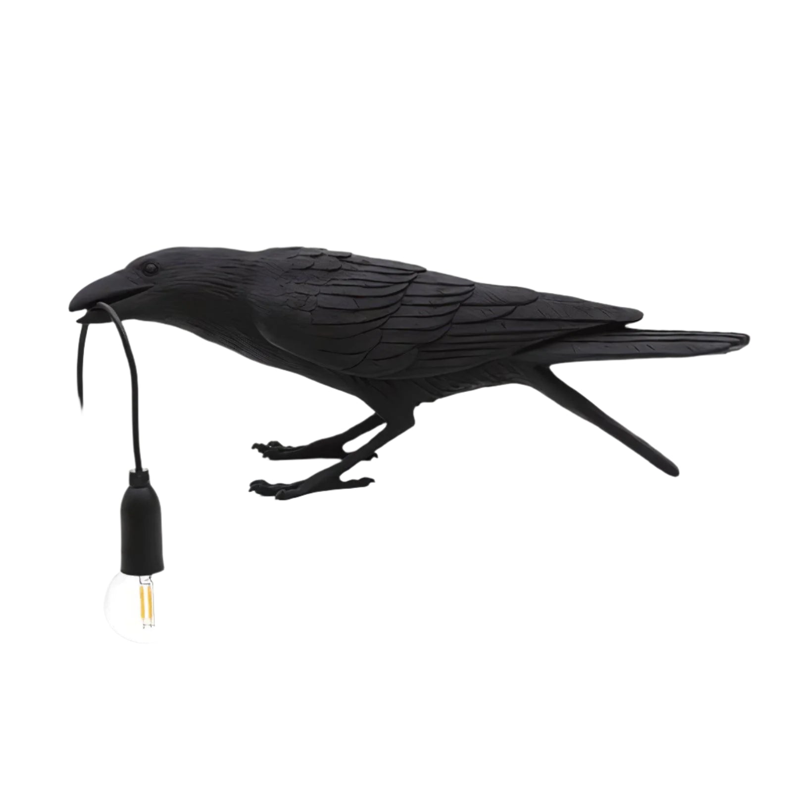 The Watchful Raven Resin Table Lamp