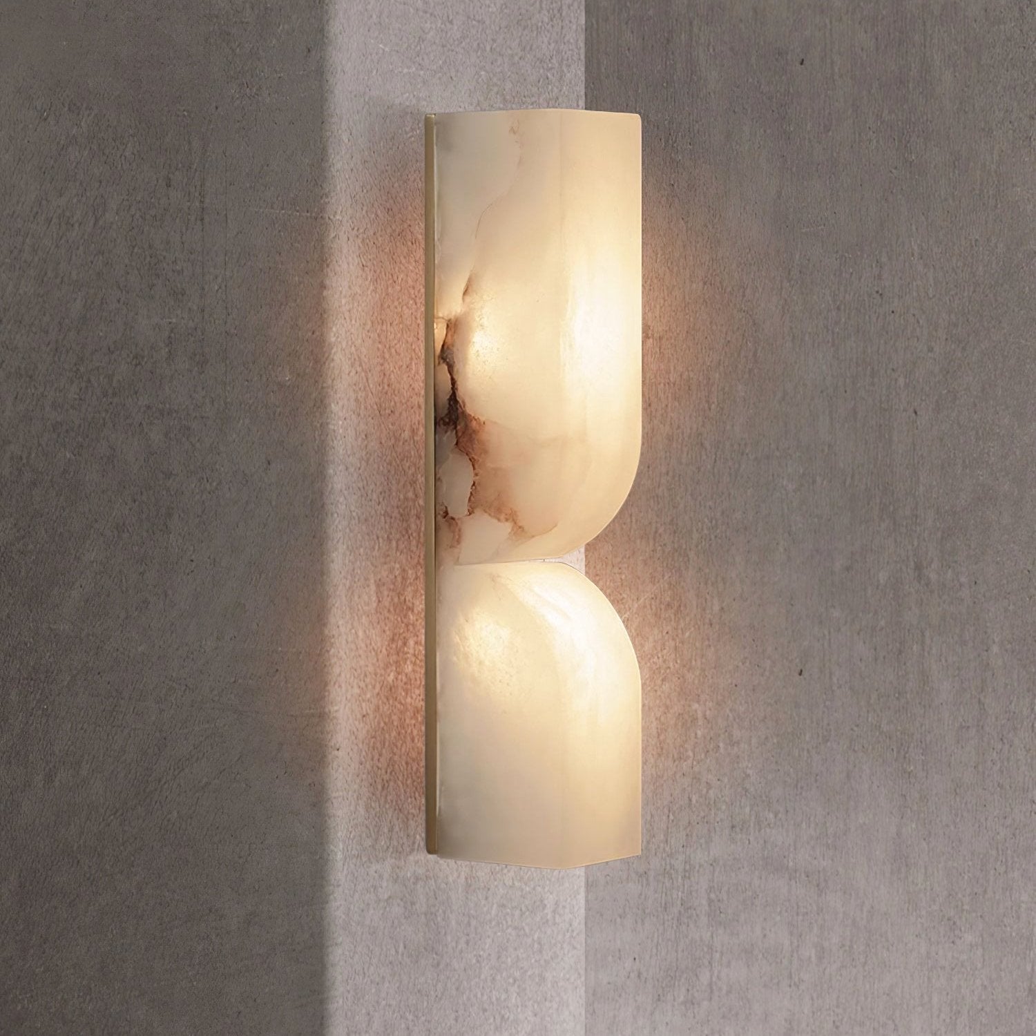 Modern Rectangular Alabaster Essence Wall Lamp