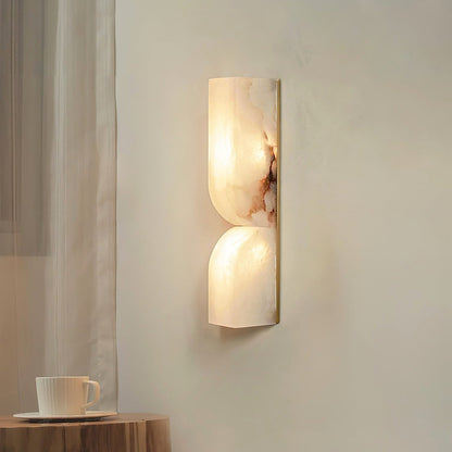 Modern Rectangular Alabaster Essence Wall Lamp