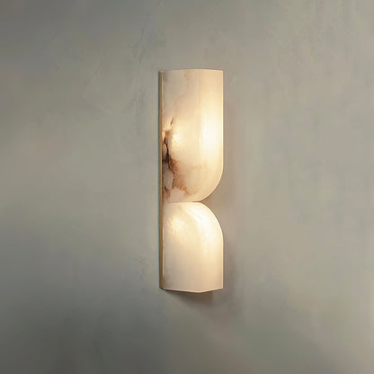 Moderne Rechthoekige Alabaster Essentie Wandlamp