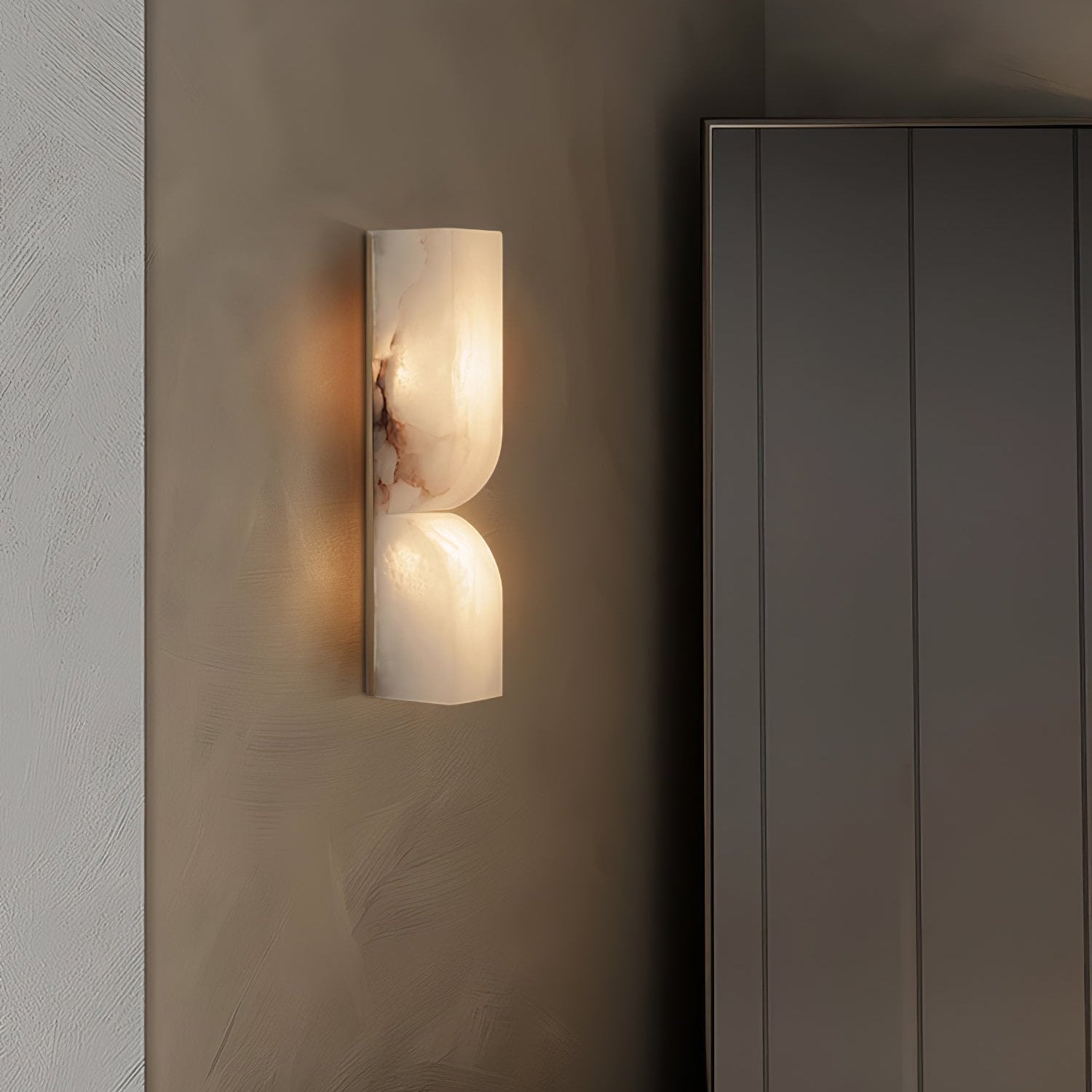 Modern Rectangular Alabaster Essence Wall Lamp