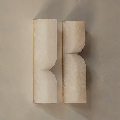 Modern Rectangular Alabaster Essence Wall Lamp