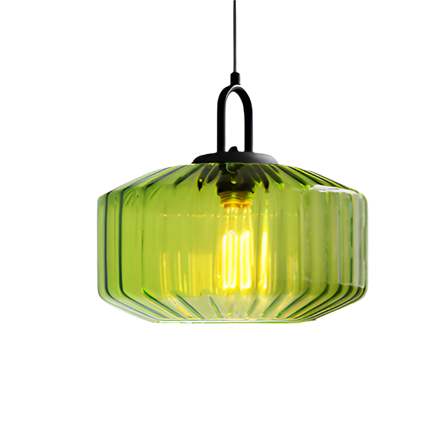 Retro Colored Glass Minimalist Pendant Light