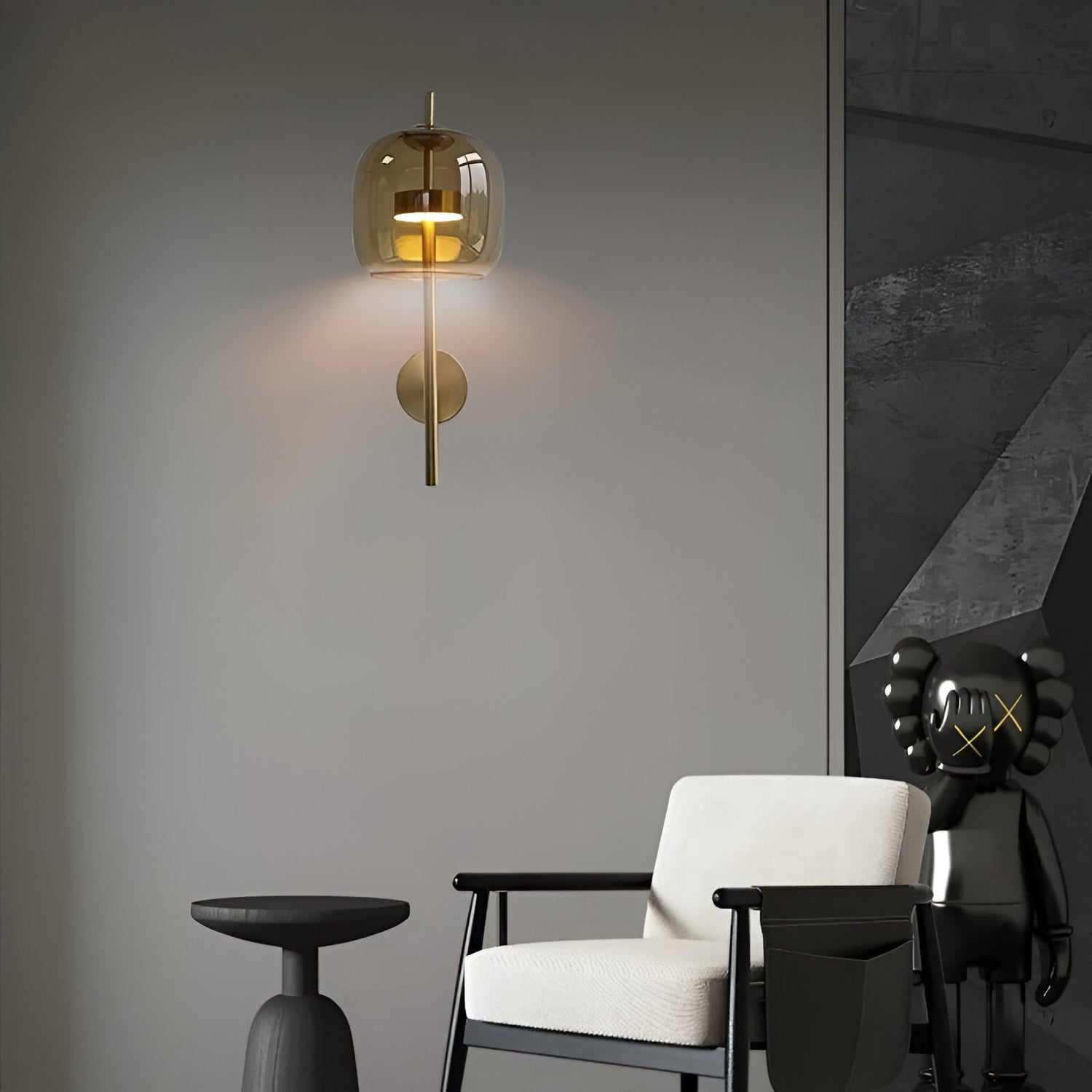 Kael Nordic Glass Wall Light