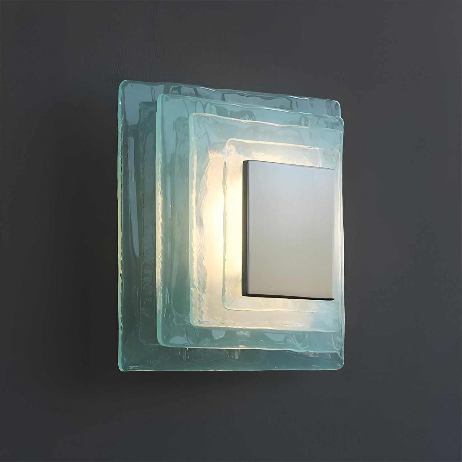 Retro Murano Water Ripple Glass Wall Light