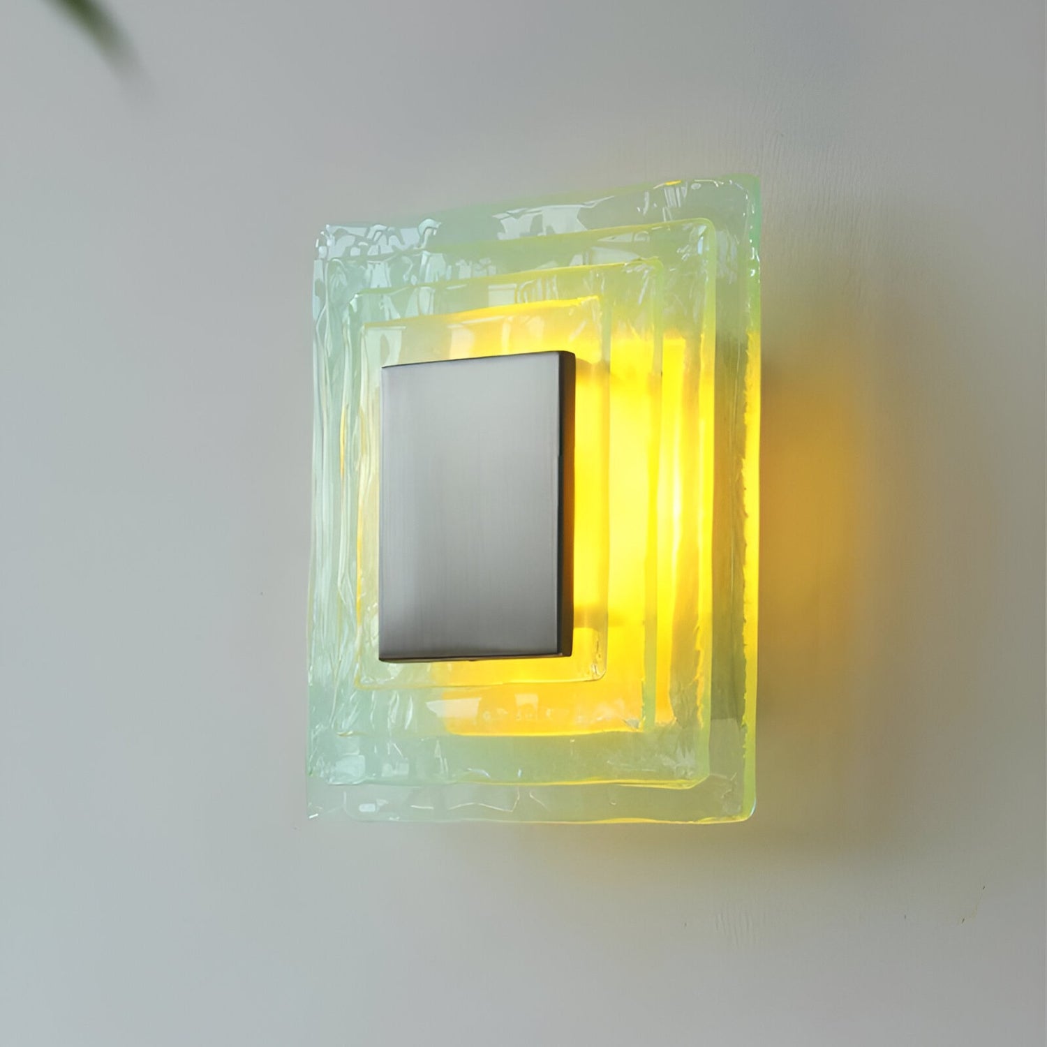 Retro Murano Water Ripple Glass Wall Light