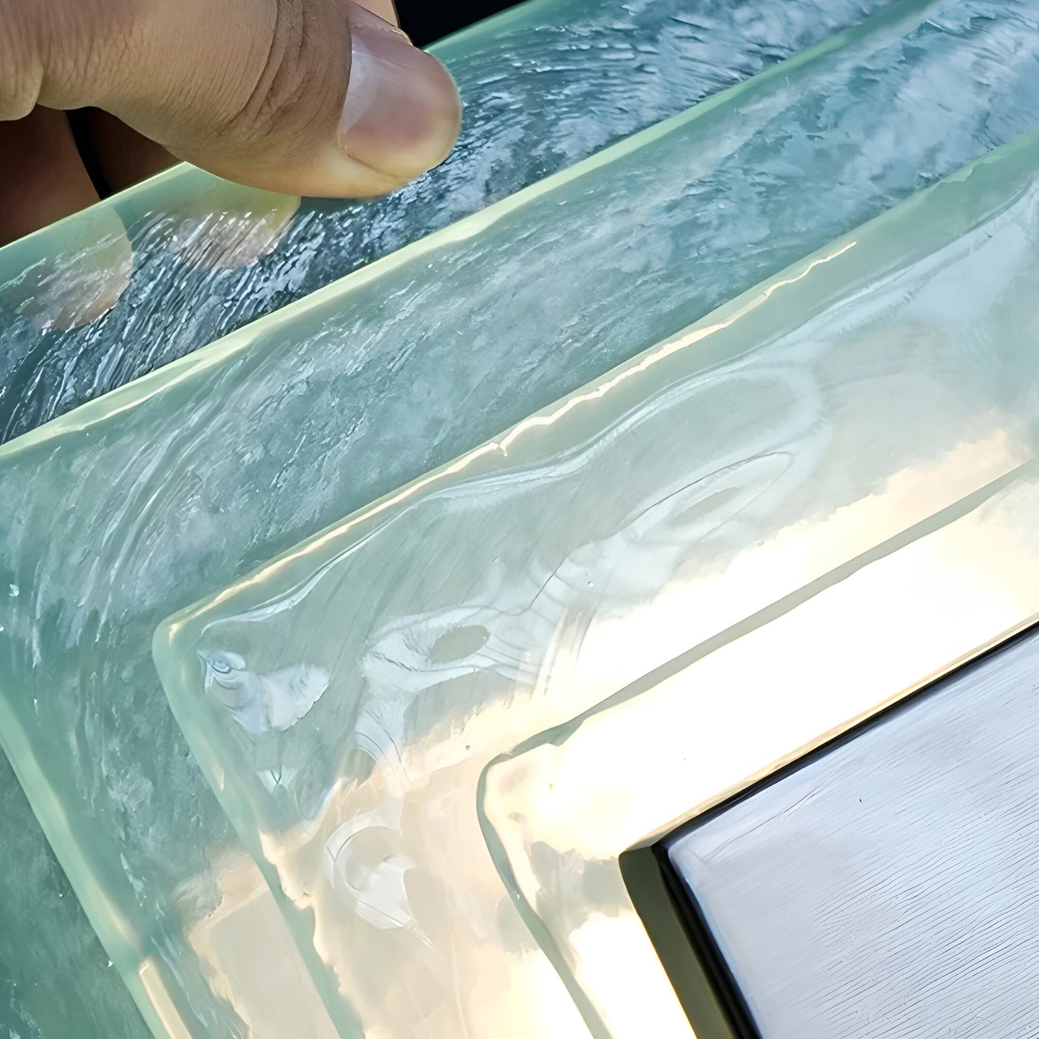 Retro Murano Water Ripple Glass Wall Light