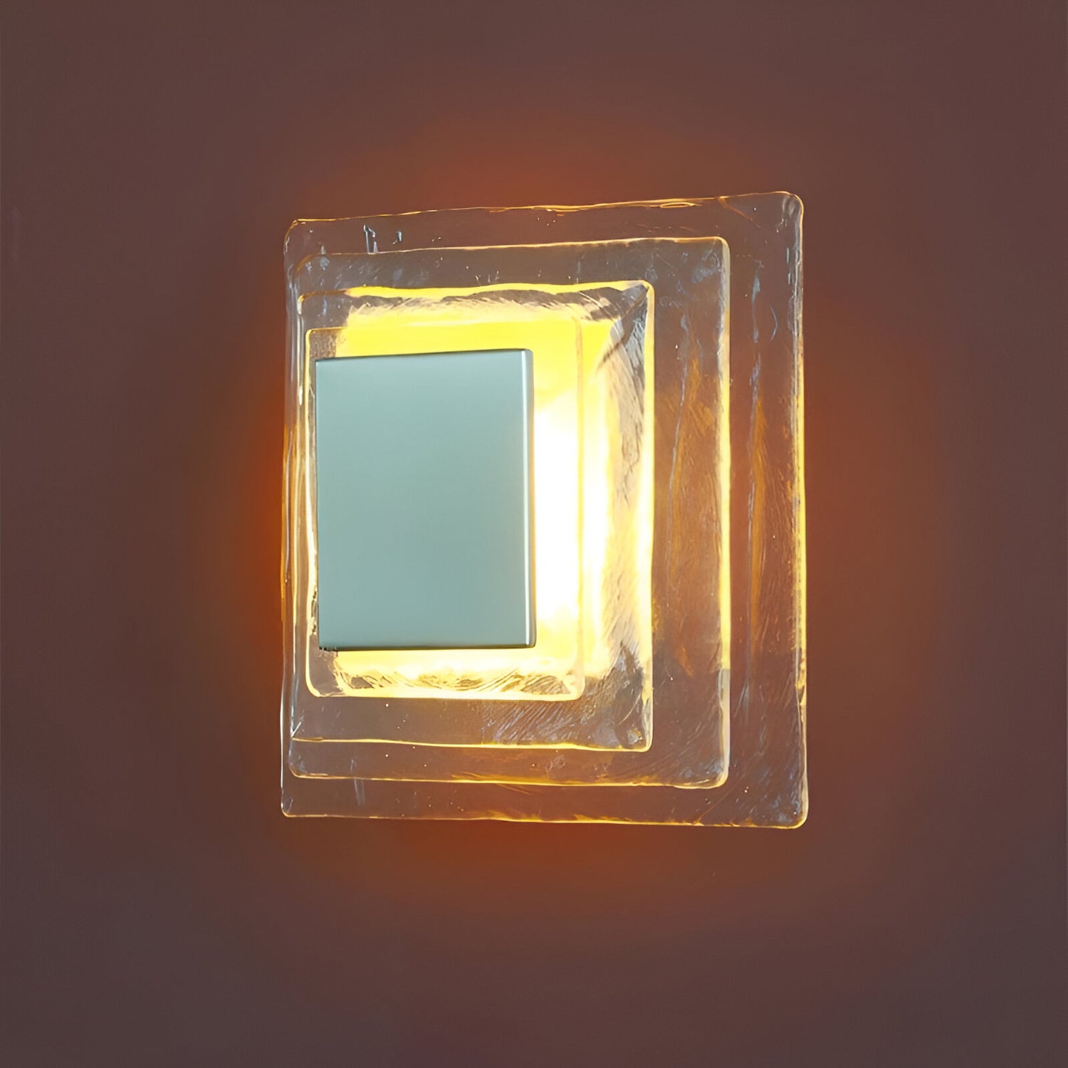 Retro Murano Water Ripple Glass Wall Light