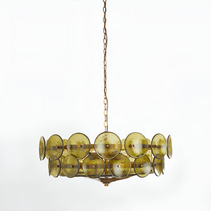 Retro Style Clara Colored Glass Chandelier