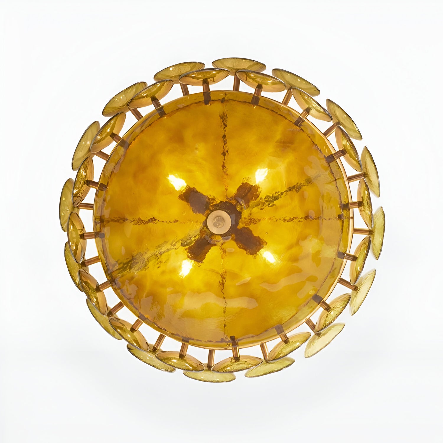 Retro Style Clara Colored Glass Chandelier