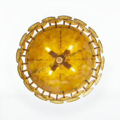 Retro Style Clara Colored Glass Chandelier