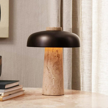 Lampe de table en forme de champignon en terrazzo au style simple - FAIT