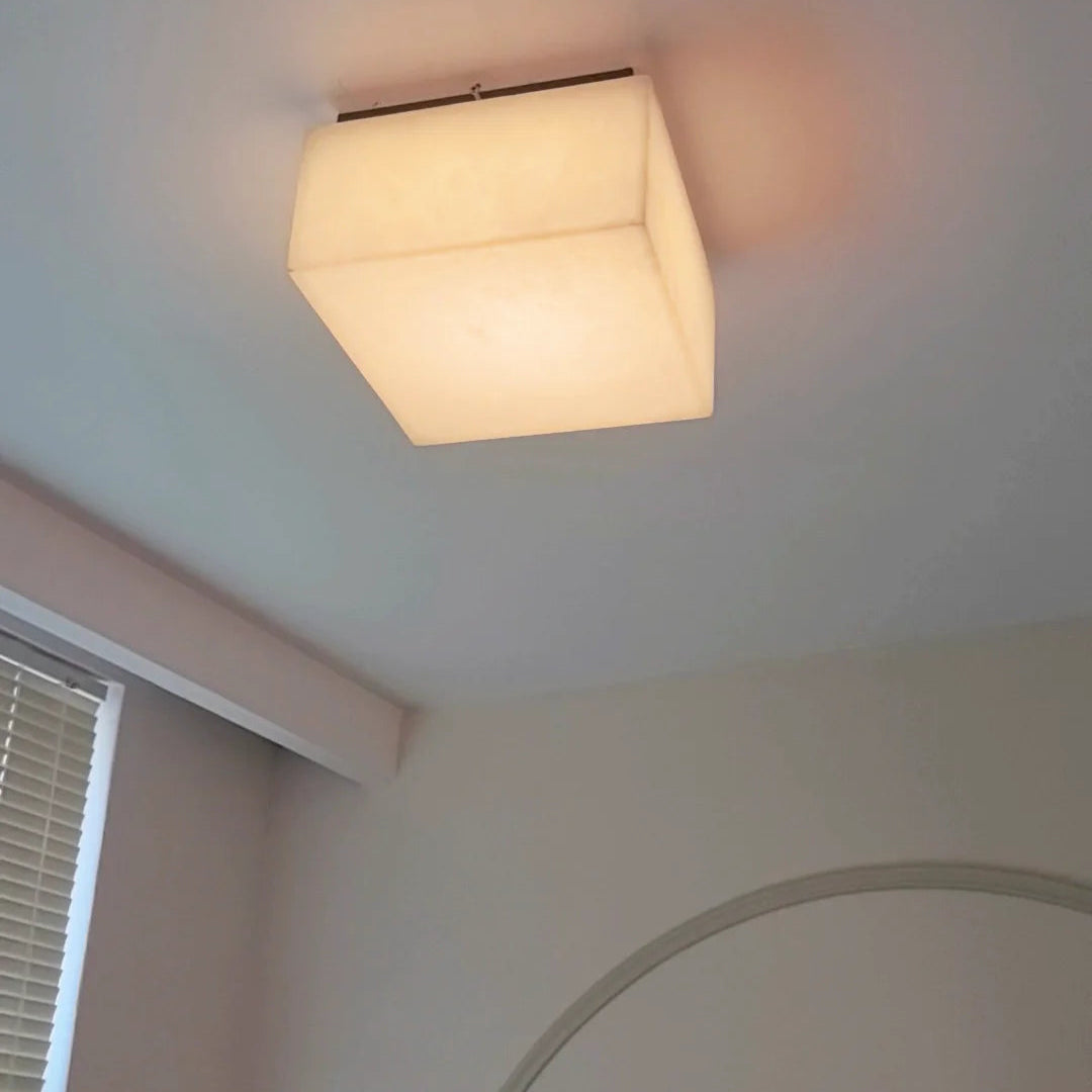 Rivage Alabaster Minimalist Ceiling Light