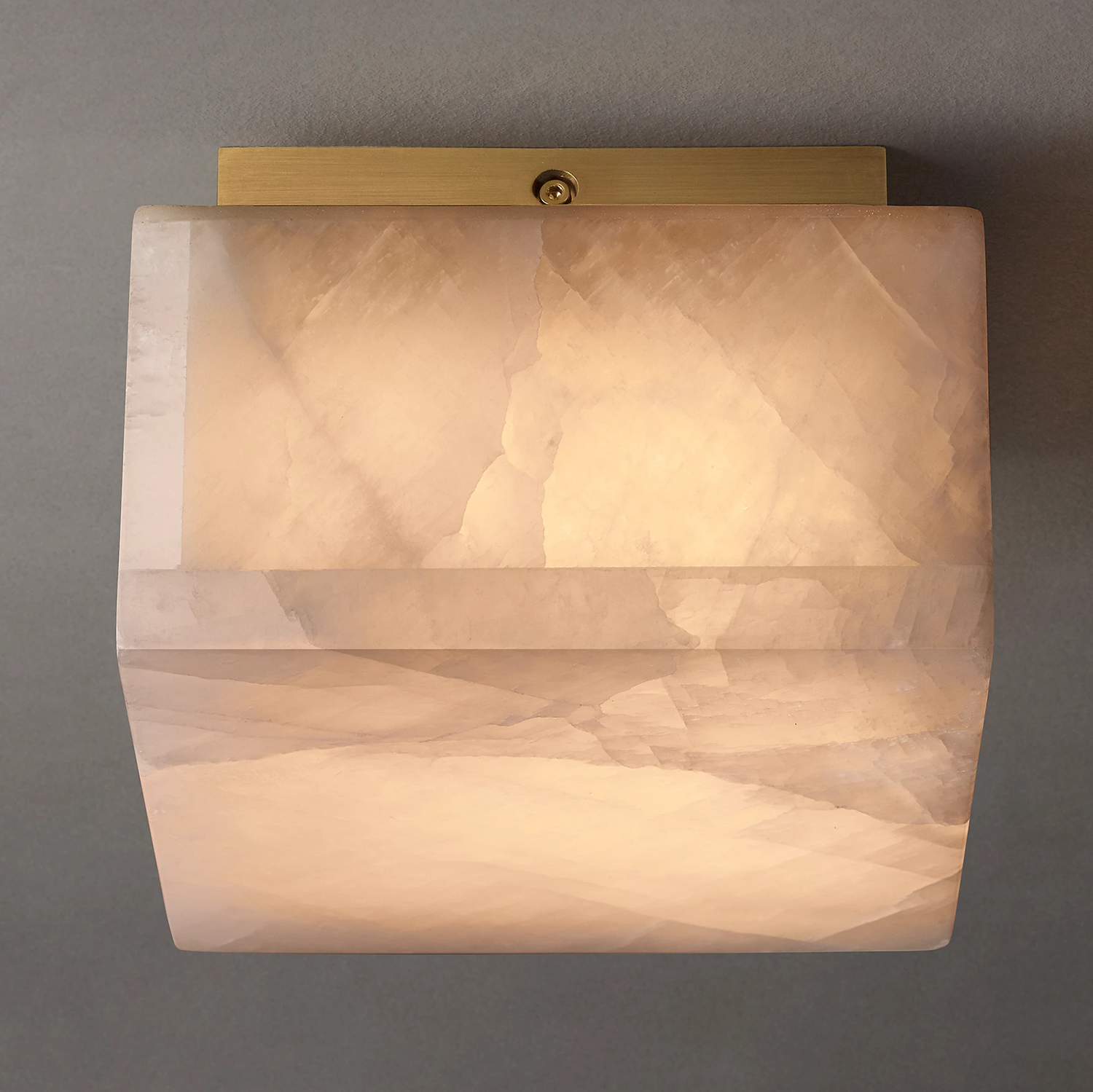 Rivage Alabaster Minimalist Ceiling Light