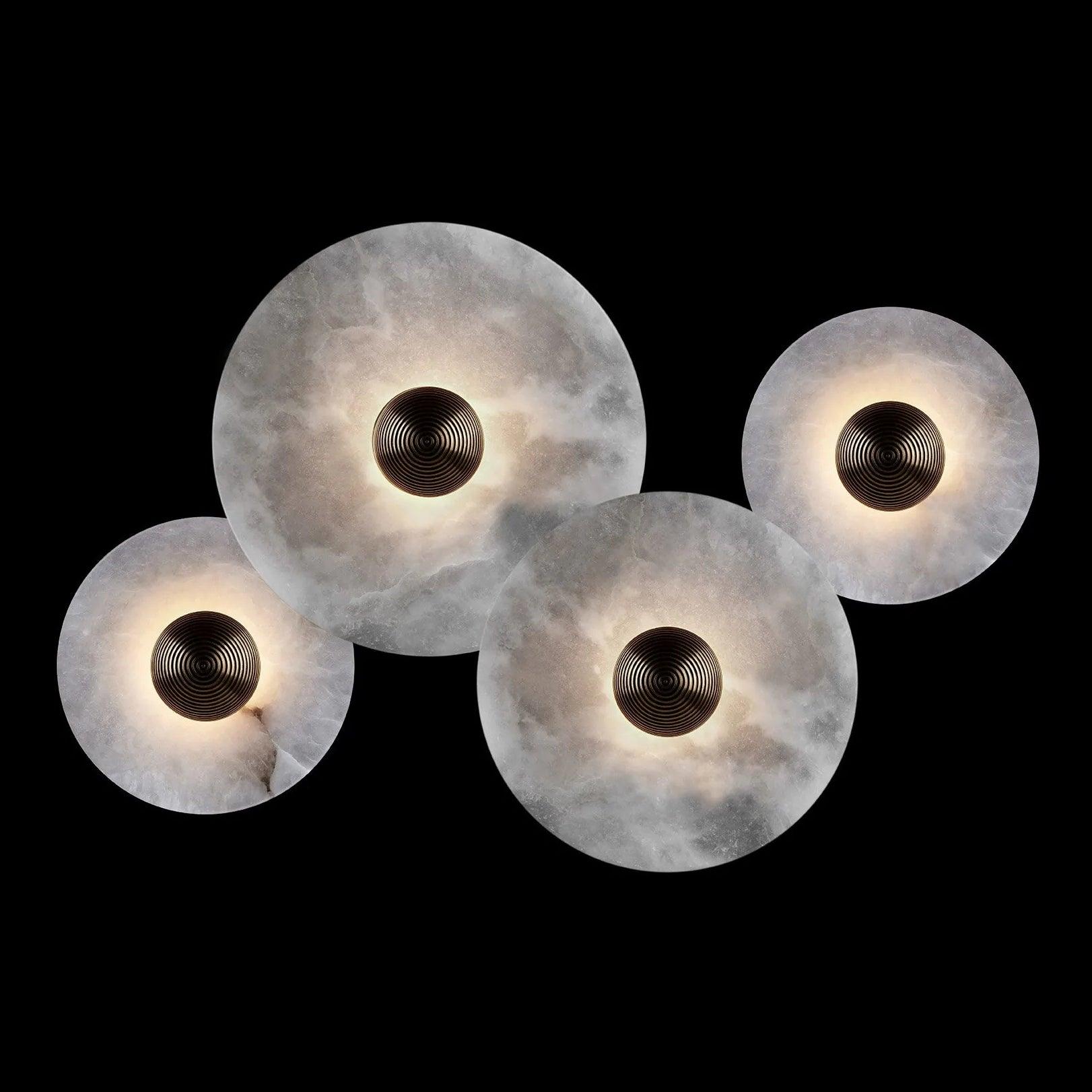 Alabaster Round LED Wall Lamp