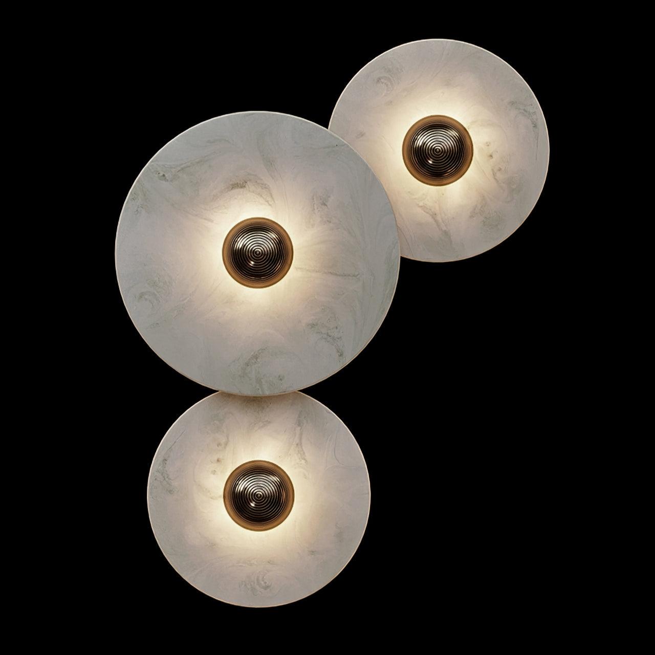 Alabaster Round LED Wall Lamp