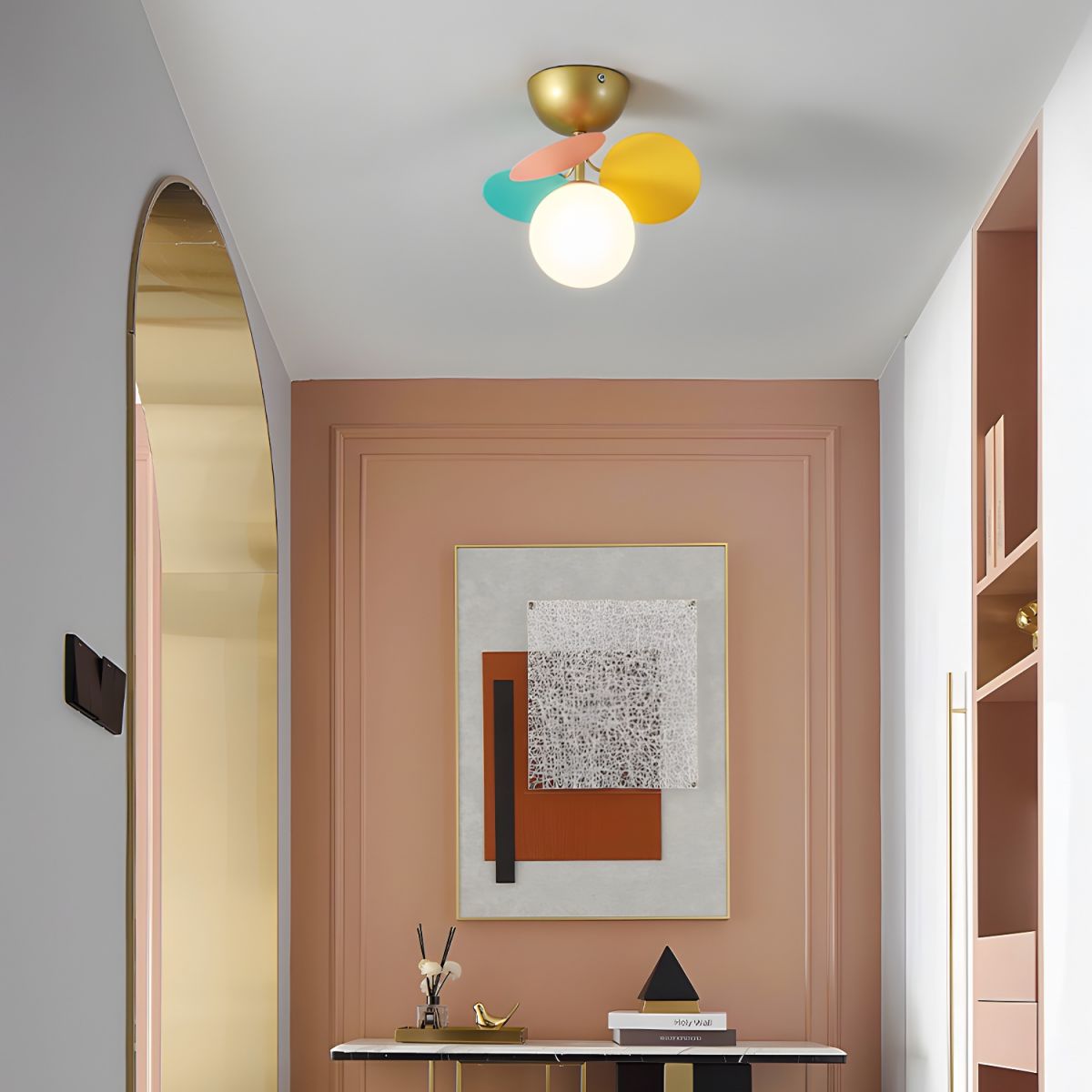 Aurelia Round Macaron Modern Acrylic Ceiling Light