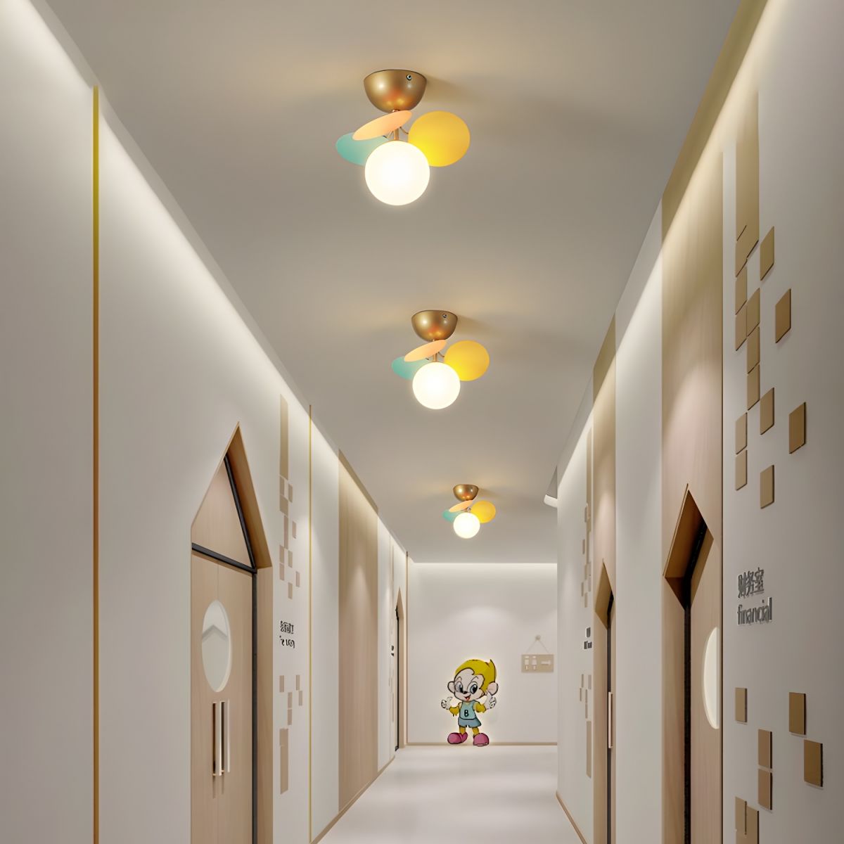 Aurelia Round Macaron Modern Acrylic Ceiling Light