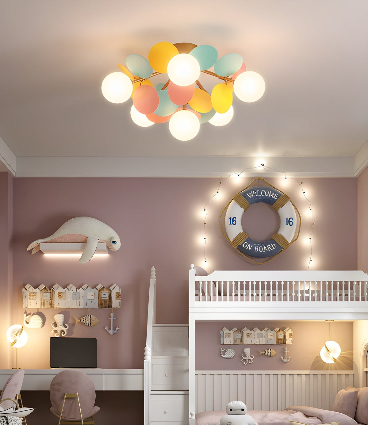 Aurelia Round Macaron Modern Acrylic Ceiling Light