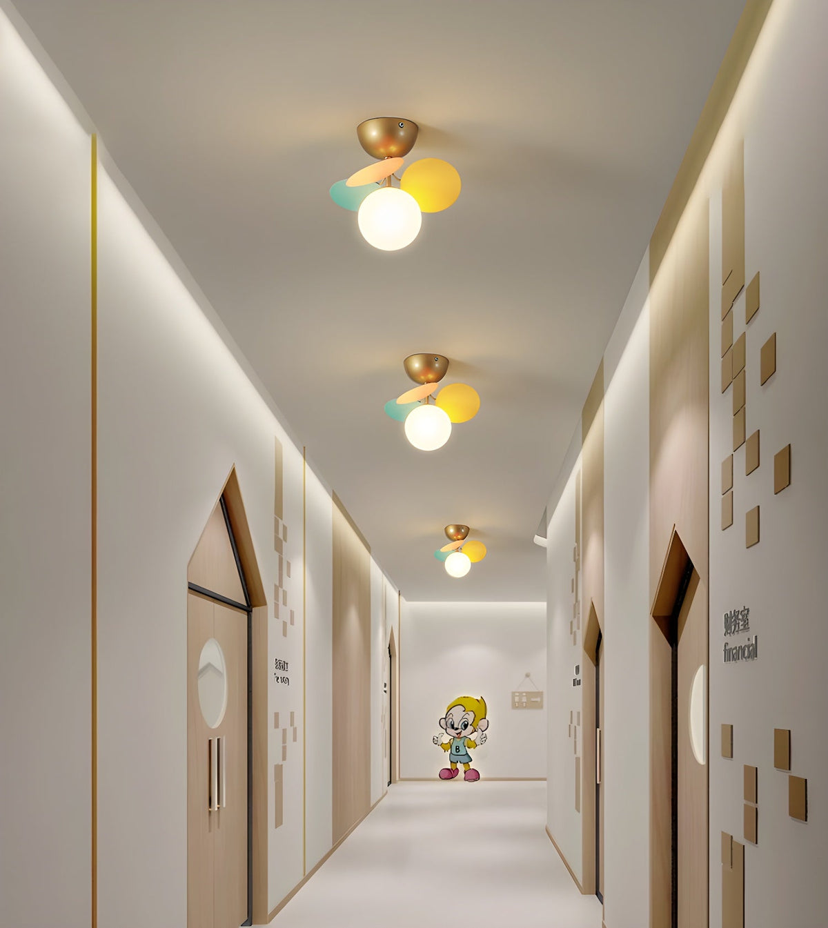 Aurelia Round Macaron Modern Acrylic Ceiling Light