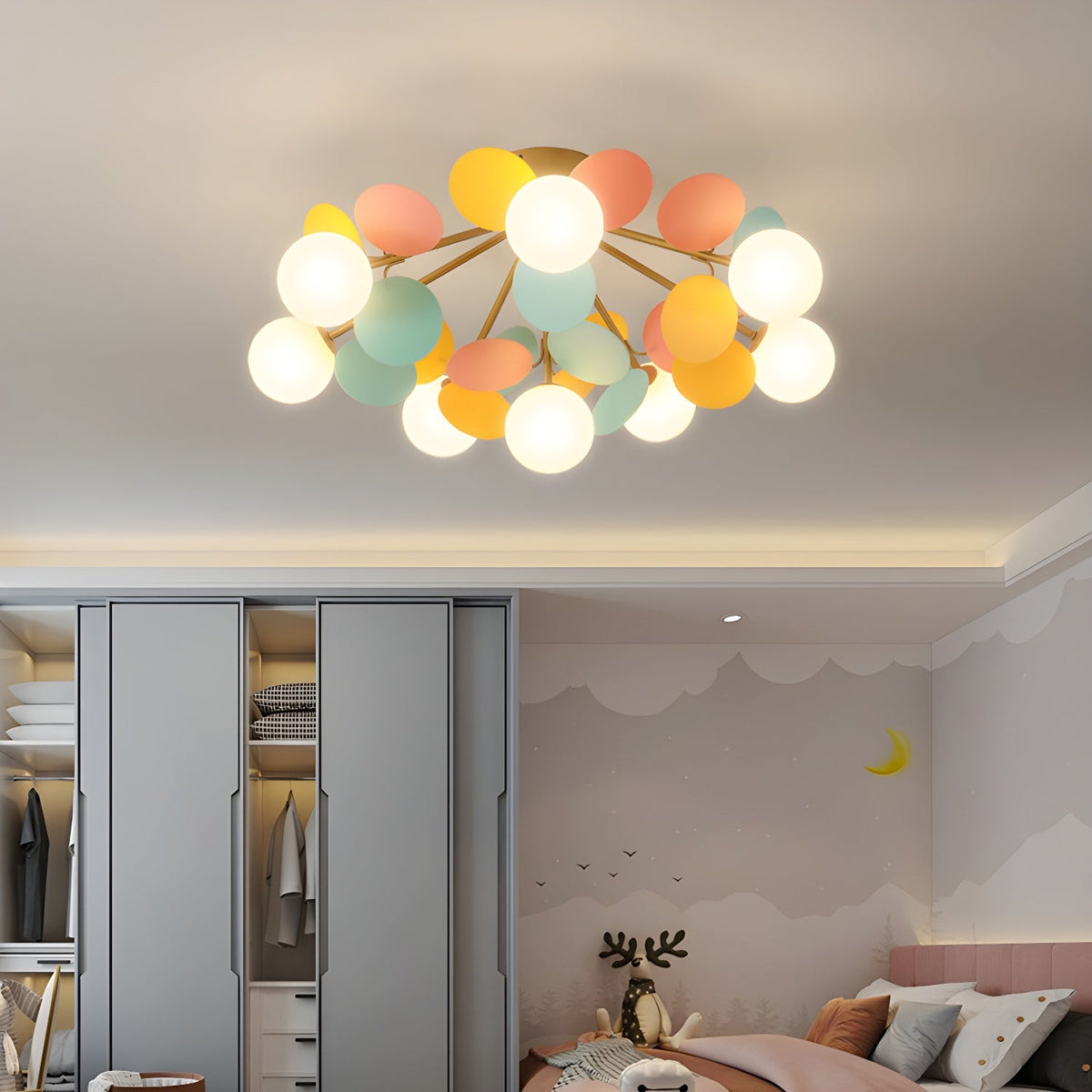 Aurelia Round Macaron Modern Acrylic Ceiling Light