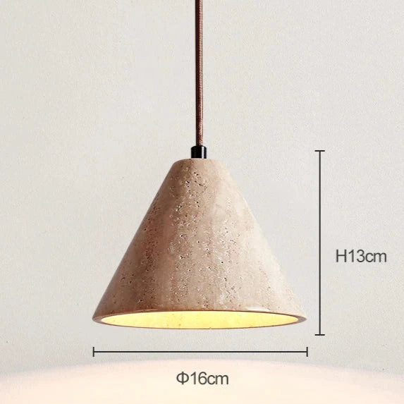 Travertine Modern LED Chandelier Pendant Lamp