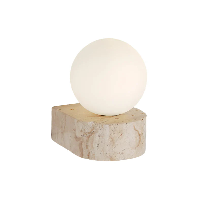 Travertine Hemisfeer Wandlamp