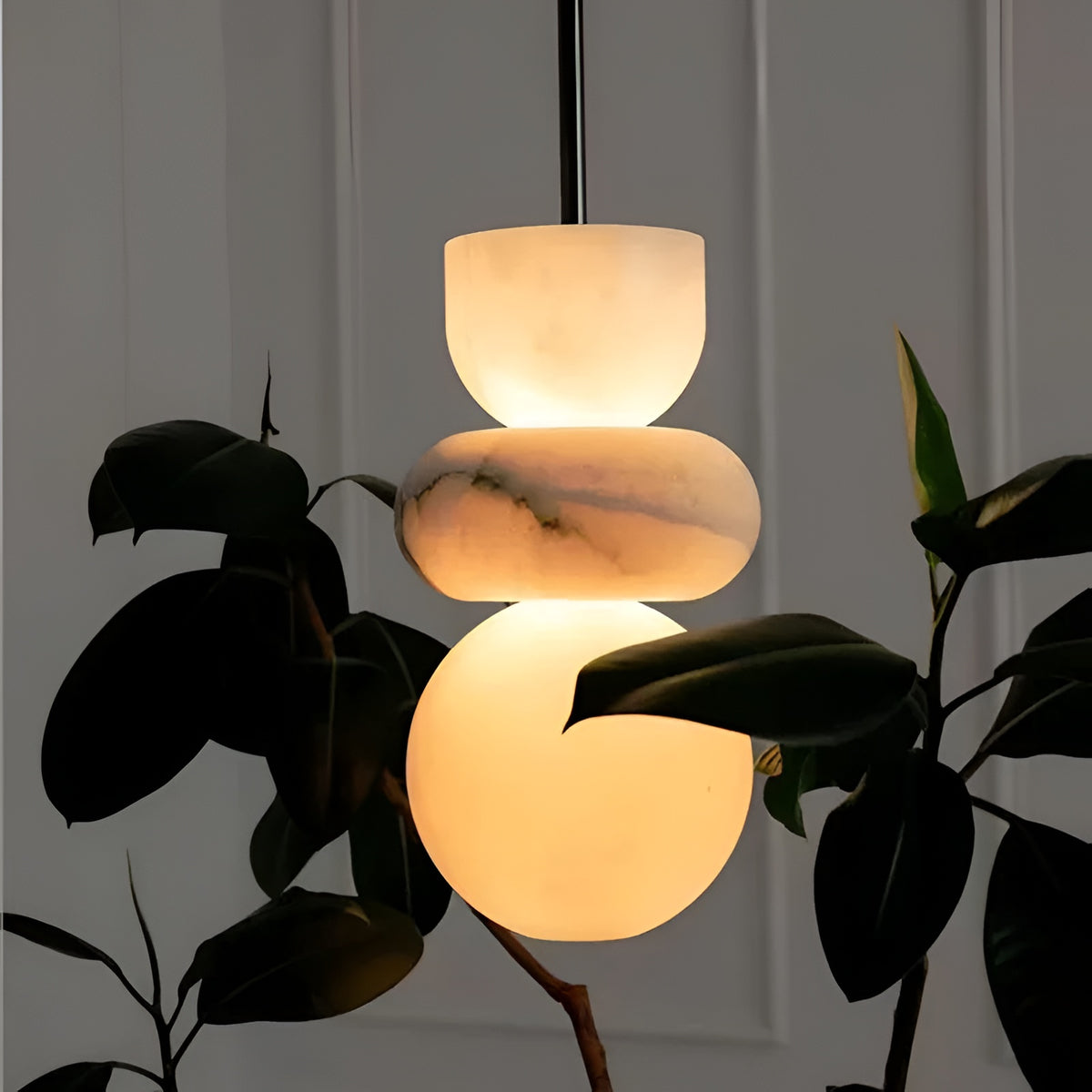Elara Nordic Natural Marble Pendant Light
