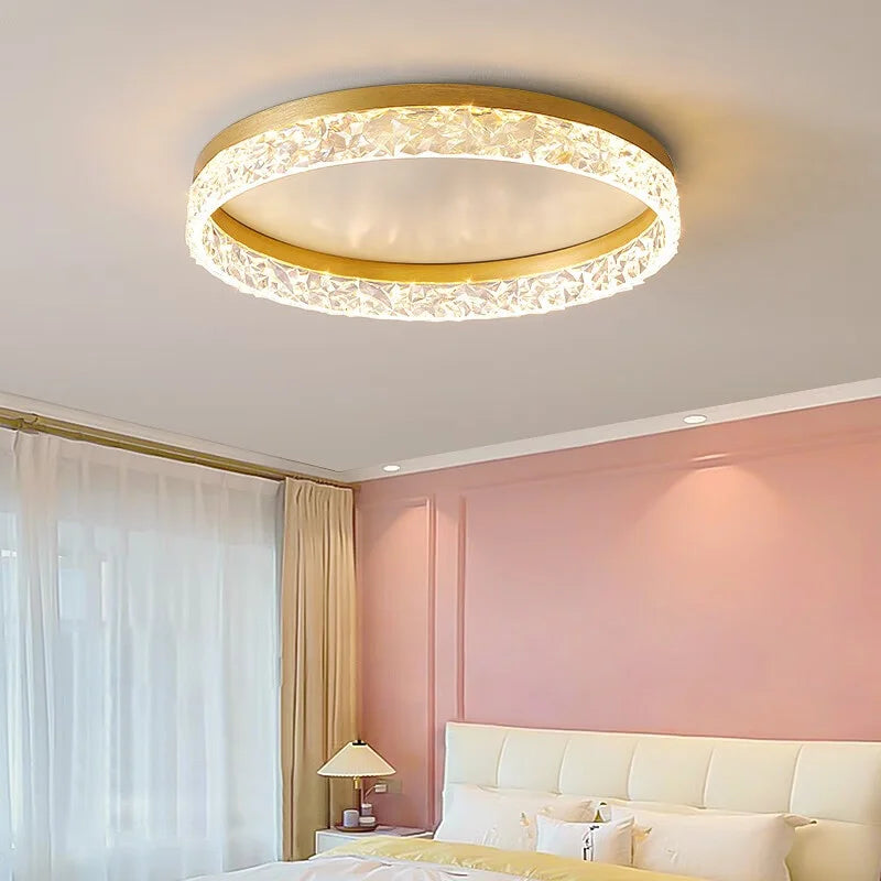 Nordic crystal ceiling light