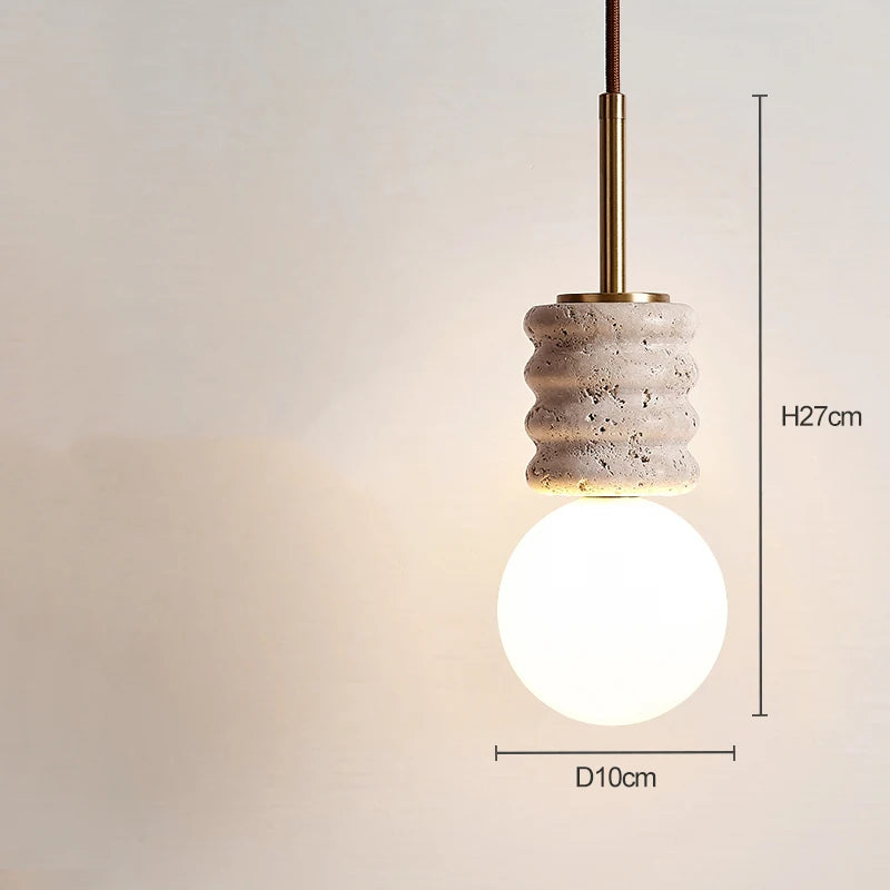 LED-Kronleuchter Moderne Stein Nachttisch Pendelleuchte