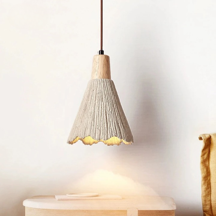 Lampe à pendentif en ciment minimaliste