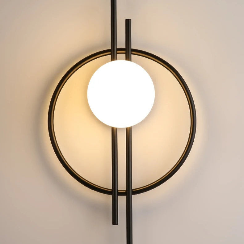 Noordse Glazen Bal Wandlamp