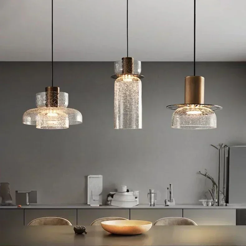 Retro Cracked Glass Pendant Lamp