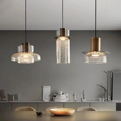 Retro Cracked Glass Pendant Lamp