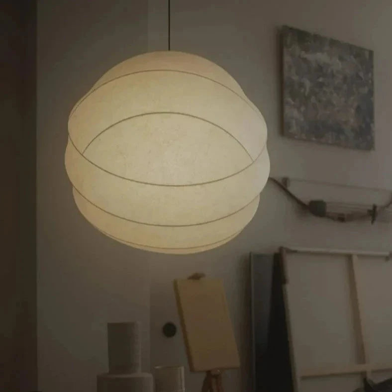 Wabi Sabi Silk Ball Pendant Light