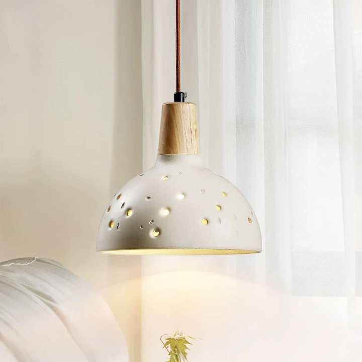 Round Cement Pendant Lamp